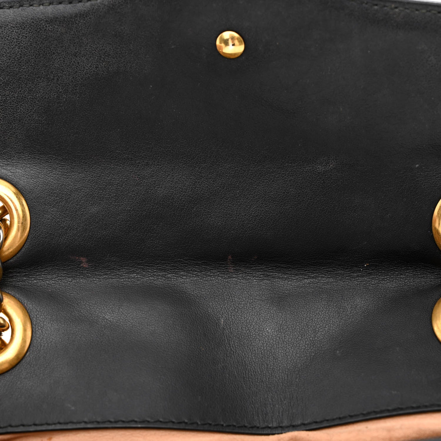 Gucci Calfskin Matelasse Mini GG Marmont Shoulder Bag Black 13 of 14