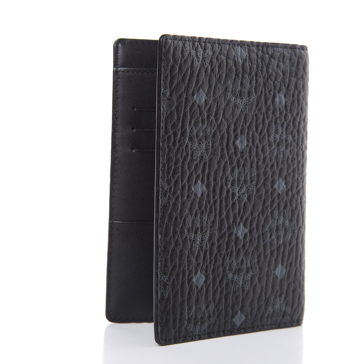 MCM Visetos Passport Holder Black 3 of 6