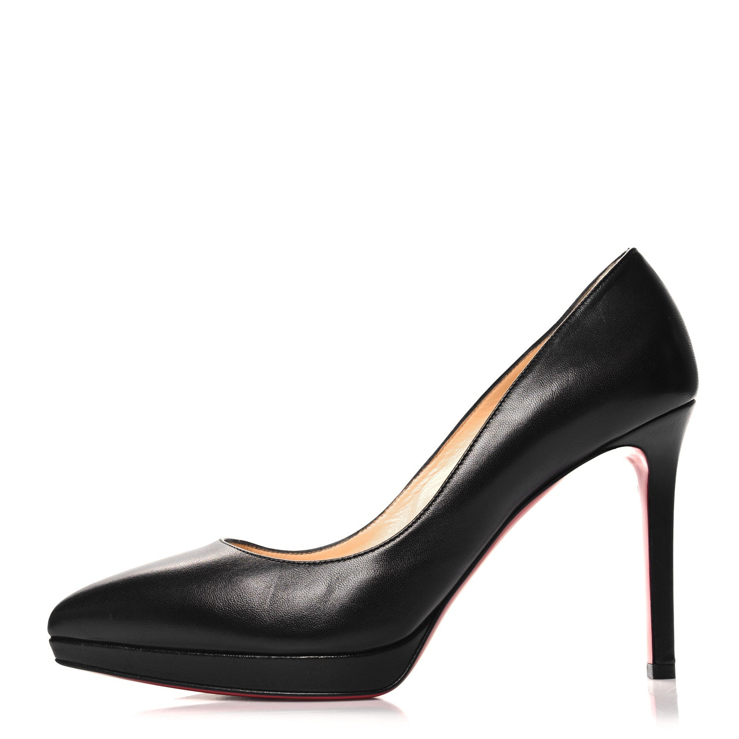 Christian Louboutin Shiny Nappa Pigalle Plato 100 Pumps 39 Black 1 of 7