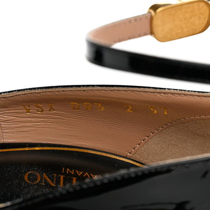 Valentino Garavani Patent Tan-Go 55/155mm Platform Pumps 37 Black 6 of 11