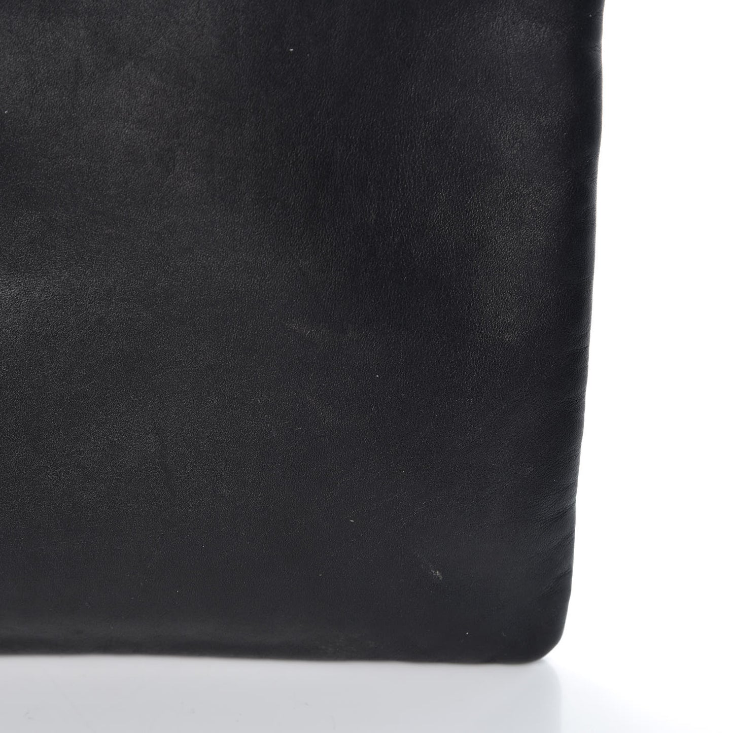 Calfskin Zipped Clutch Black