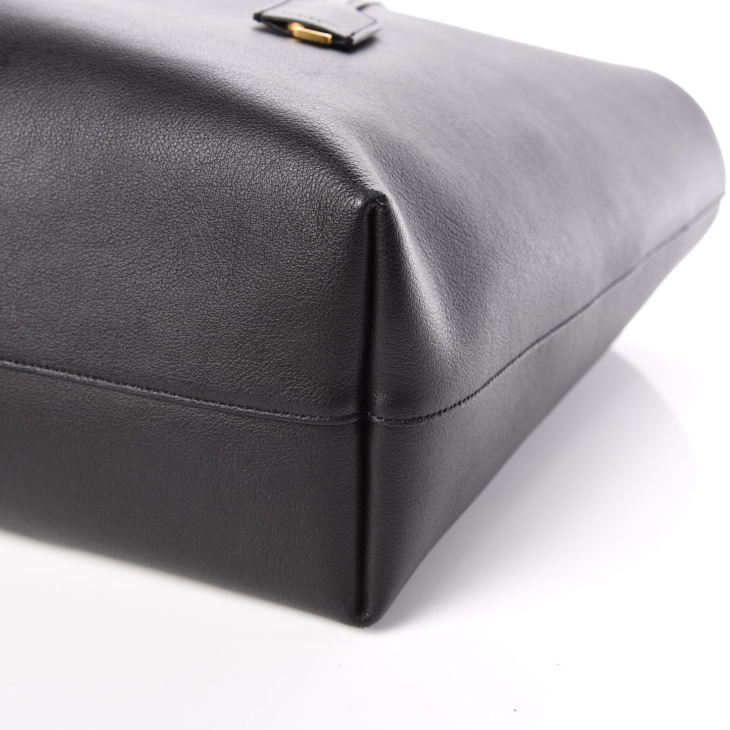 Calfskin Large Shopping Tote Black