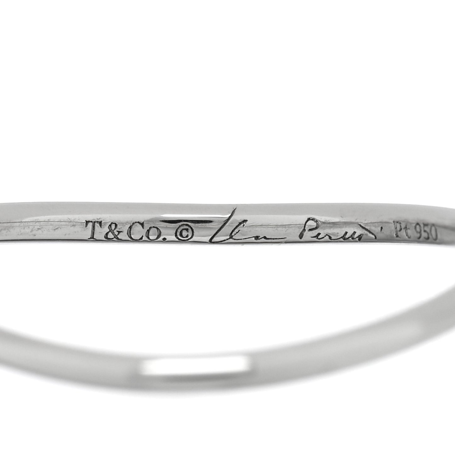 Platinum Diamond Elsa Peretti Single-Row Wave Ring