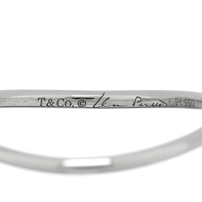 Tiffany Platinum Diamond Elsa Peretti Single-Row Wave Ring 4 of 4