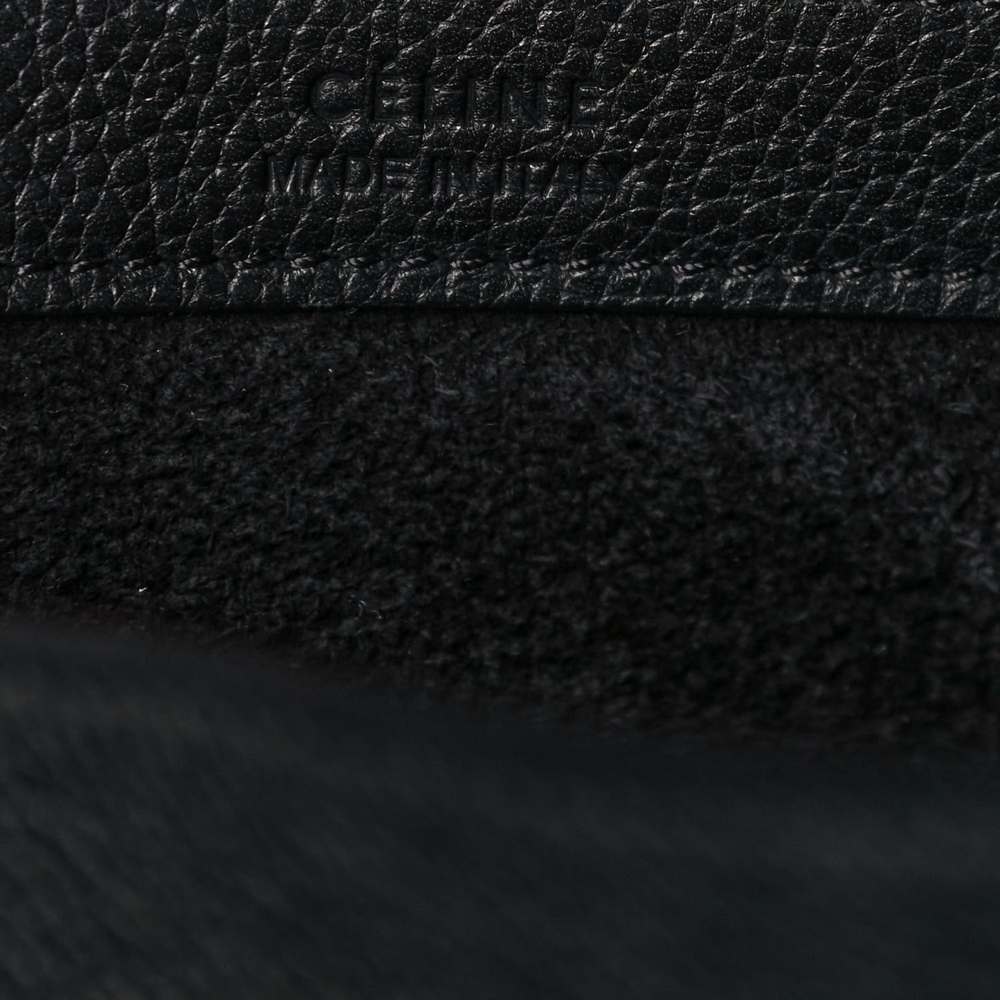 Soft Grained Calfskin Small Belt Cabas Black