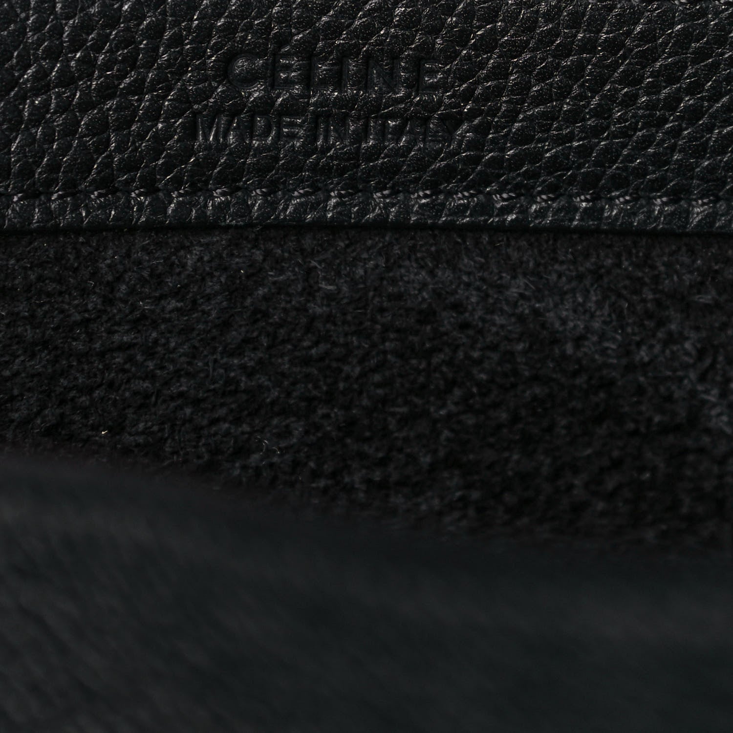 Celine Soft Grained Calfskin Small Belt Cabas Black 7 of 10