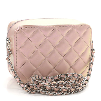 Chanel Iridescent Calfskin Quilted Camera Bag Pink 3 of 9
