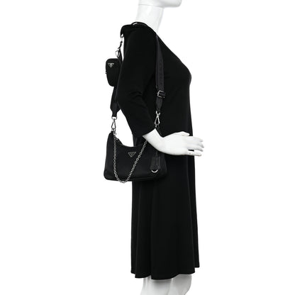 Prada Nylon Re-Edition 2005 Shoulder Bag Black 2 of 11