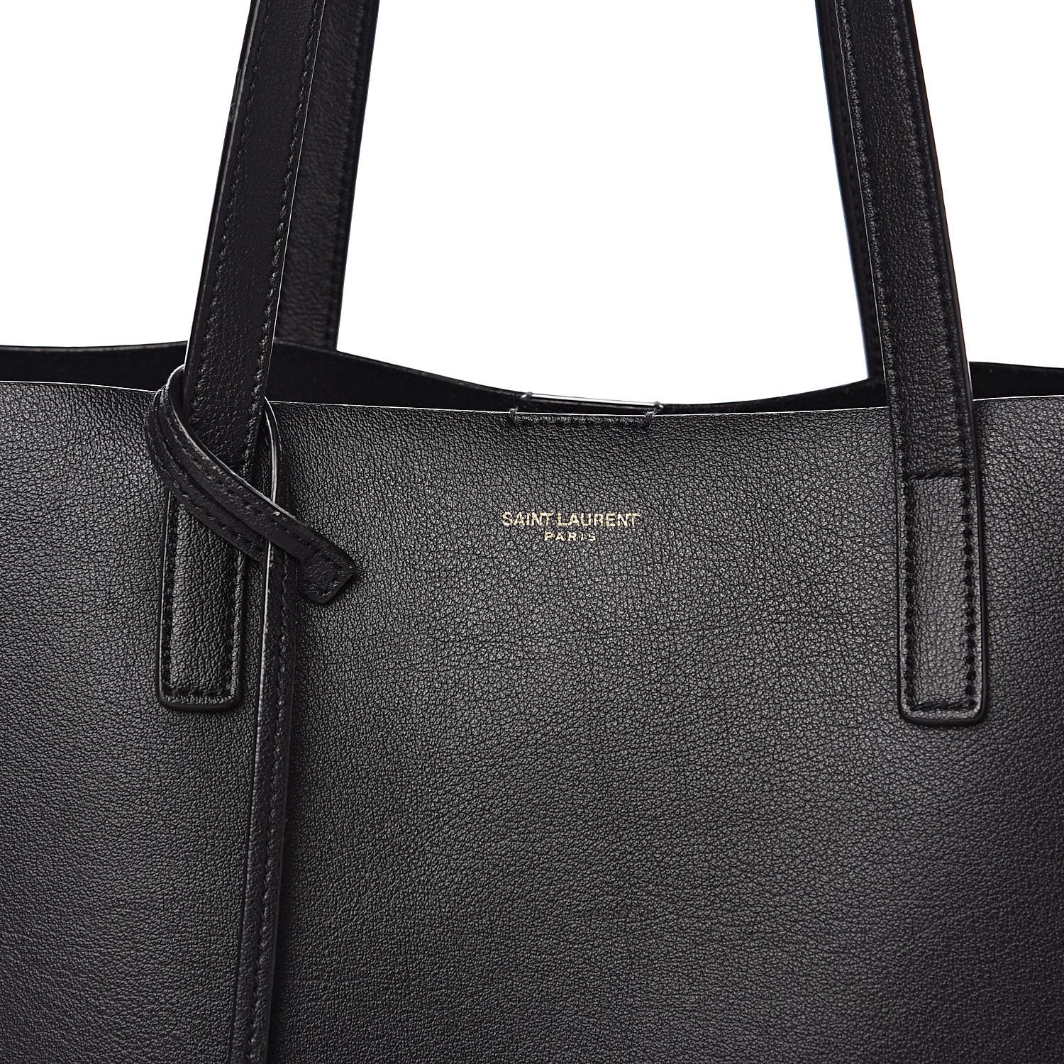 Saint Laurent Calfskin Large Shopping Tote Black 11 of 11