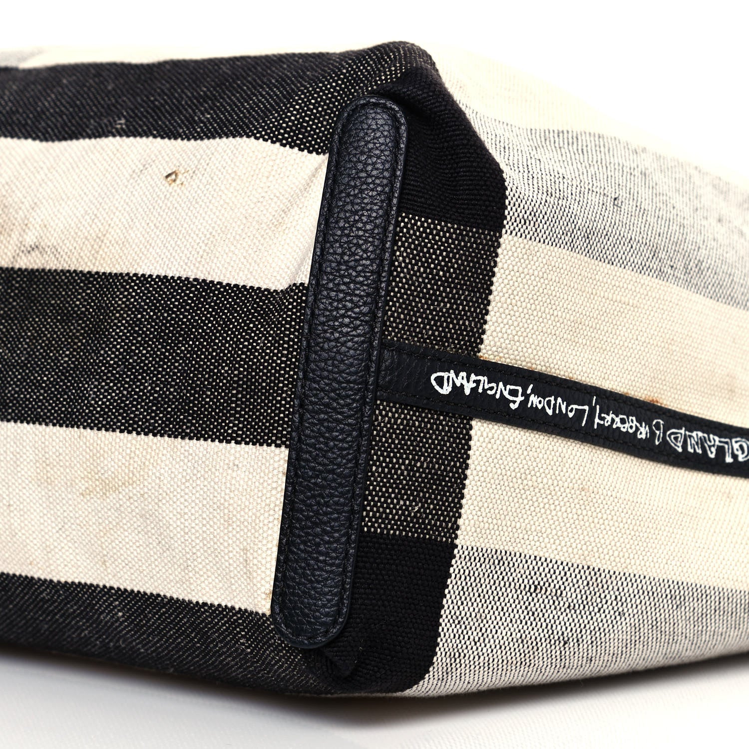 Burberry Coated Canvas Mega Check Sketchbook Reversible Tote White Black 18 of 23