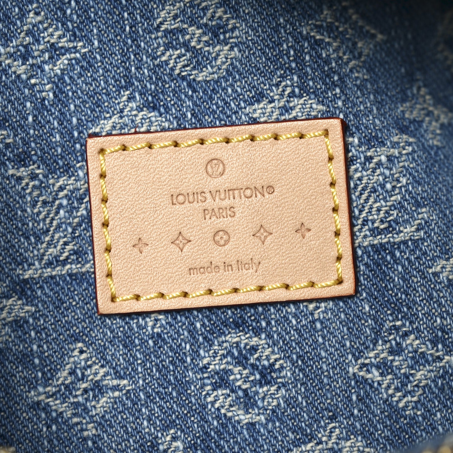 Monogram Denim High Rise Bumbag Blue