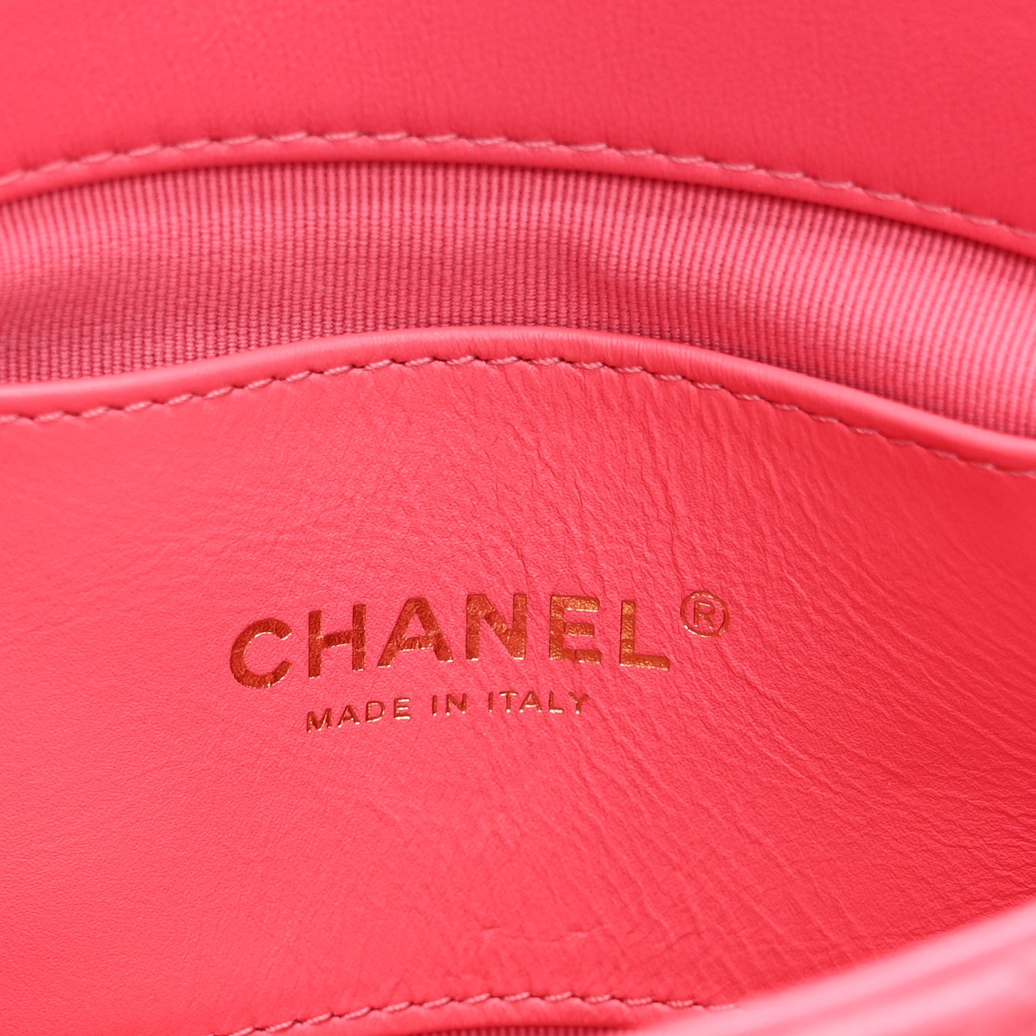 Chanel Lambskin Plexiglass Quilted Coco Love Mini Flap Pink 6 of 10