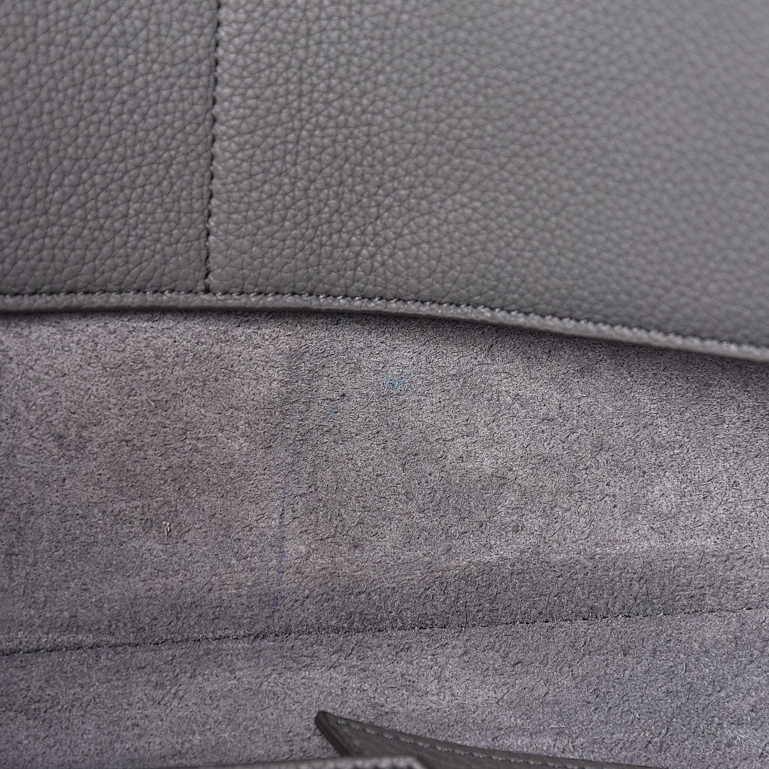 Celine Baby Grained Calfskin Medium Tri-Fold Bag Grey 13 of 15