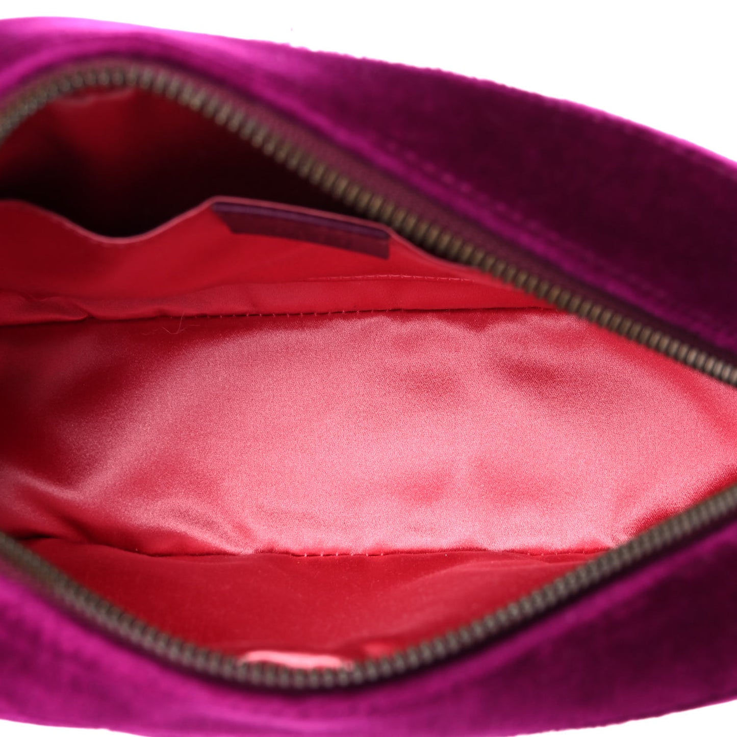 Velvet Matelasse Small GG Marmont Chain Shoulder Bag Fuchsia Violet Cyclamen
