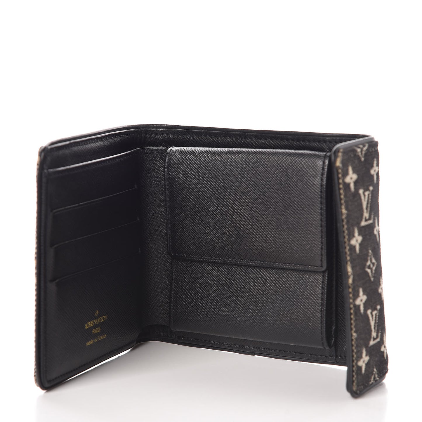 Mini Monogram Compact Wallet Black