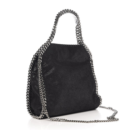 Stella McCartney Bead Embellished Shaggy Deer Mini Falabella Tote Black 2 of 8