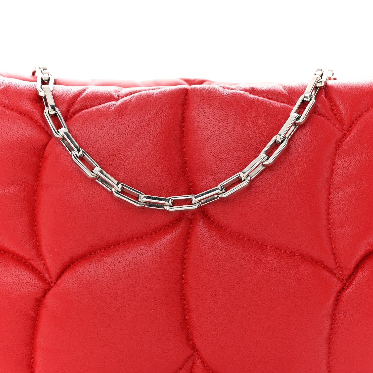Mulberry Nappa Pillow Quilted Softie Clutch Red 8 of 10
