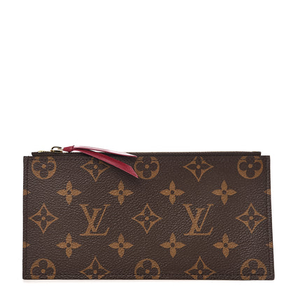Louis Vuitton Monogram Felicie Chain Wallet Zippered Insert Fuchsia 1 of 5