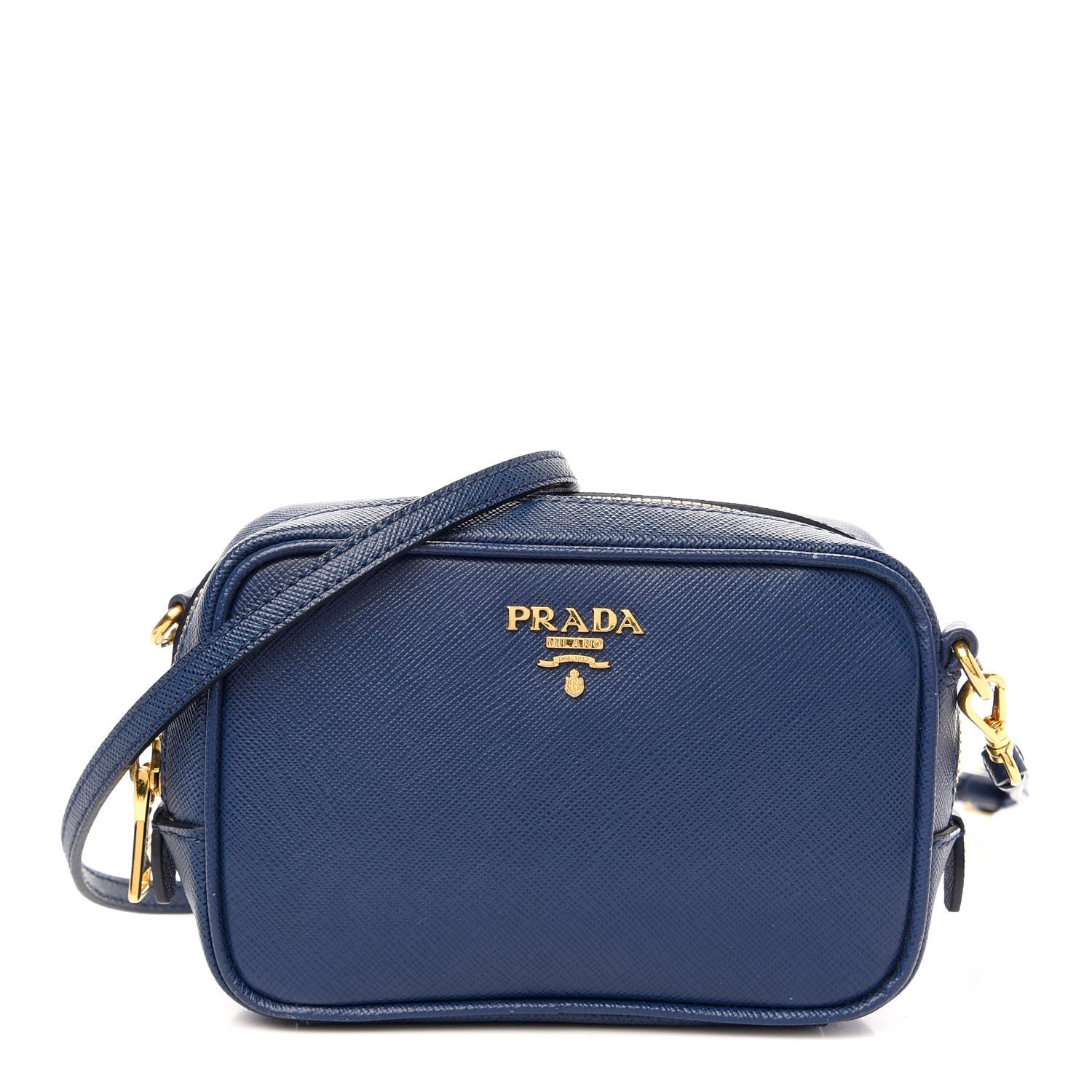 Prada Saffiano Mini Camera Crossbody Bag Royal 1 of 9