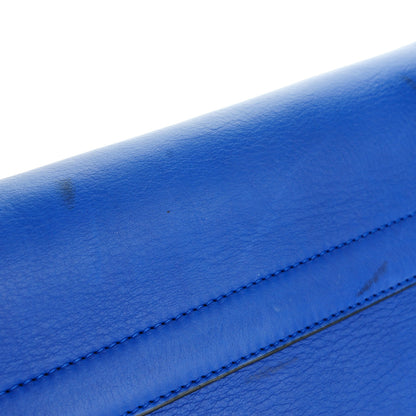 Celine Smooth Calfskin Suede Large Trapeze Royal Blue 8 of 8