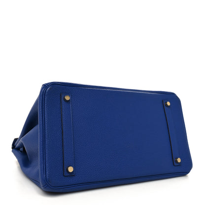 Hermes Togo BIRKIN 35 Bleu Electrique 4 of 13