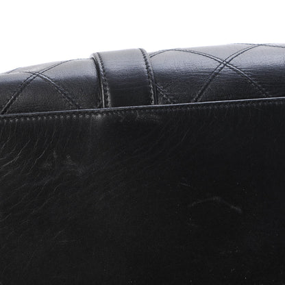 Chanel Calfskin Stitched CC Boston Black 11 of 13