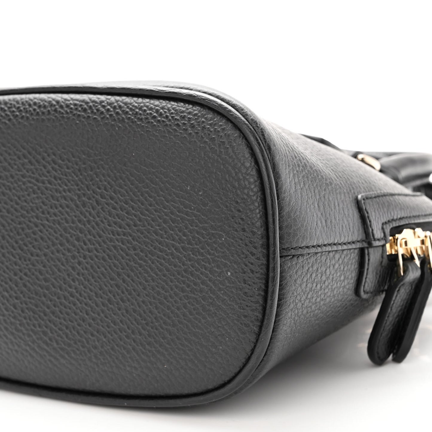 Dollar Calfskin Small GG Charm Dome Bag Black