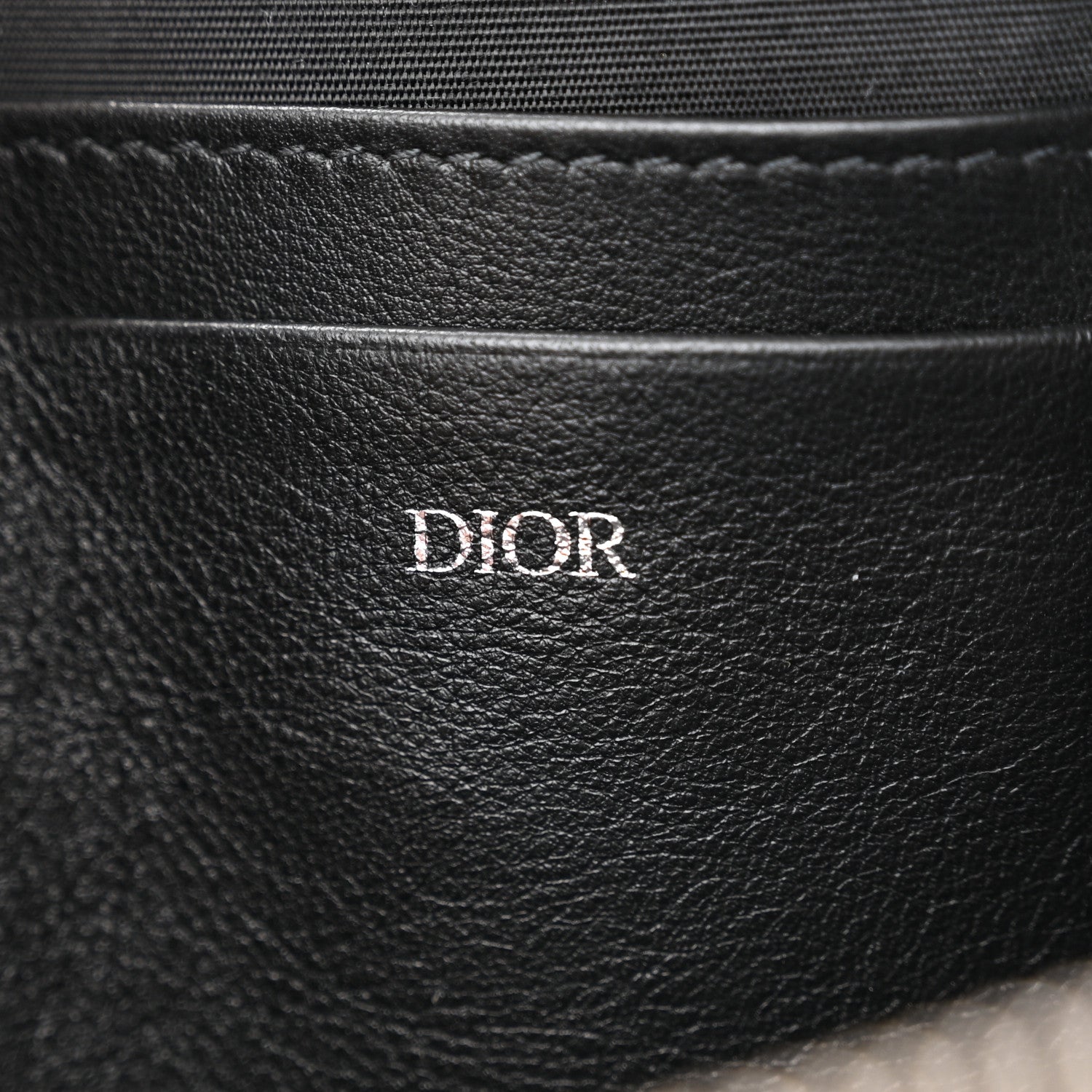 Christian Dior X SHAWN STUSSY Grained Calfskin Ox Head Crossbody Double Zip Crossbody Pouch Navy Blue 6 of 9