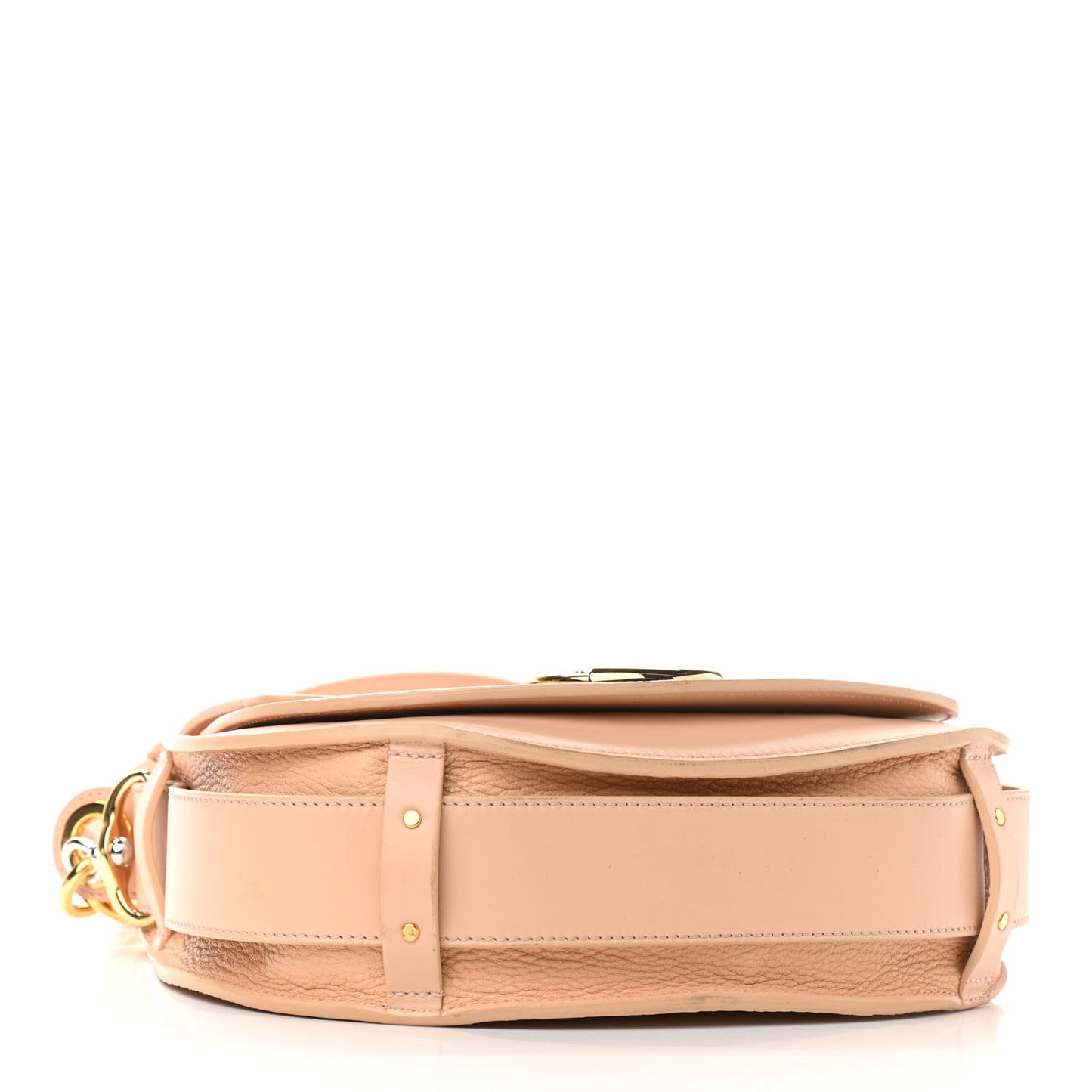 Grained Calfskin Large Tess Bag Delicate Pink