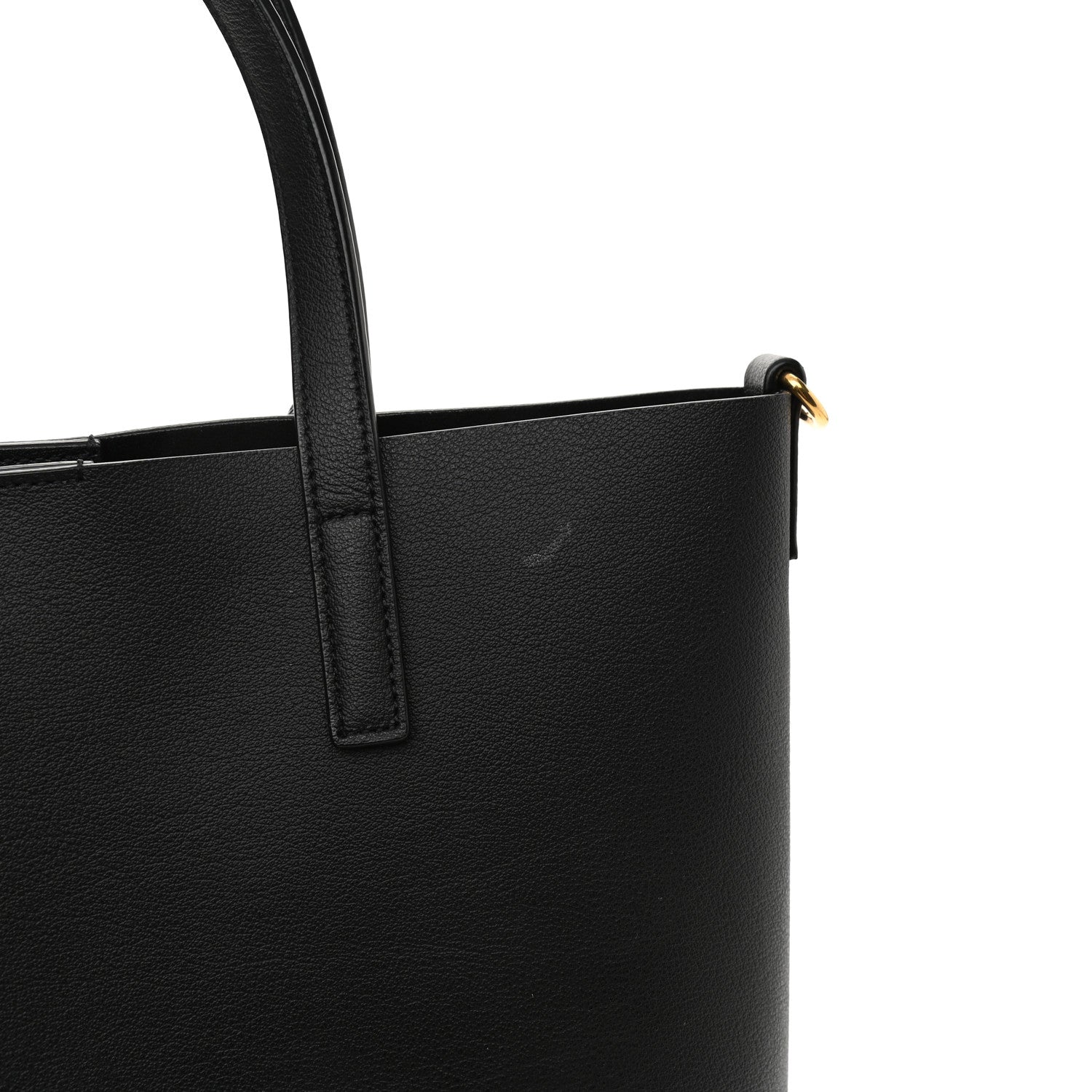 Saint Laurent Calfskin Toy Shopping Tote Black 8 of 9