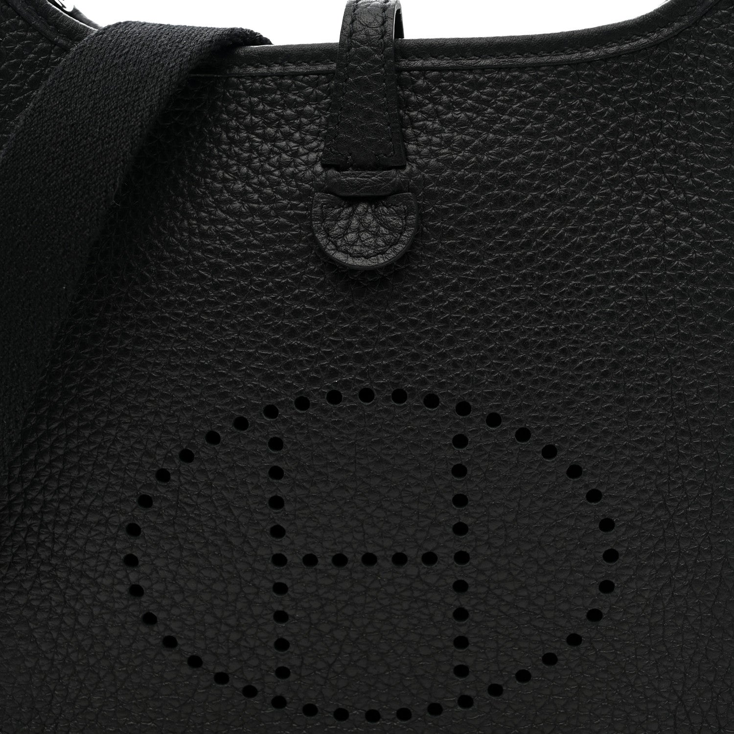 Hermes Taurillon Clemence Evelyne TPM Black 8 of 11