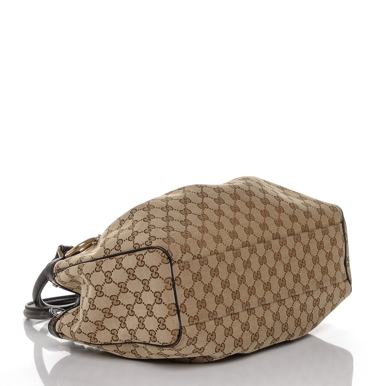Gucci Satin Monogram Medium Abbey Shoulder Bag Bronze 19 of 26