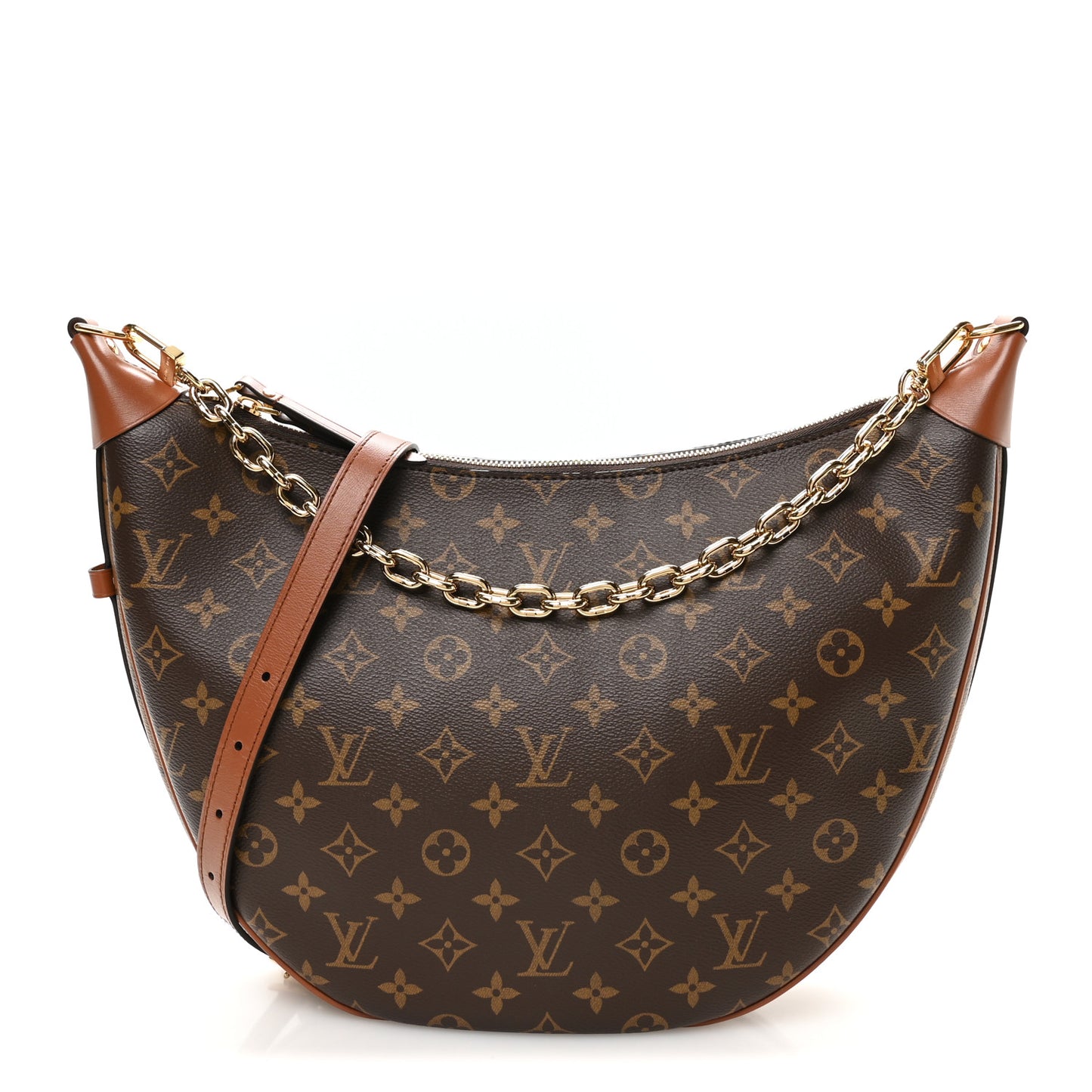 Reverse Monogram Loop Hobo