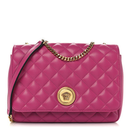 Versace Nappa Quilted Medusa Chain Crossbody Pink 1 of 9