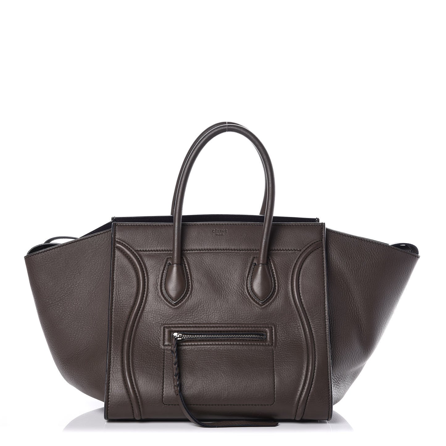Supple Calfskin Medium Phantom Luggage Anthracite