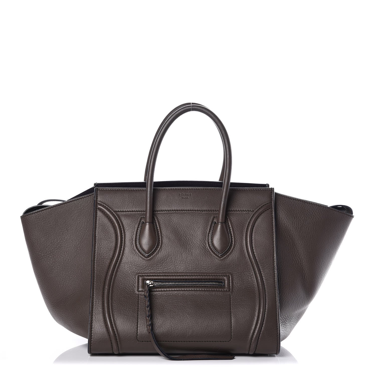 Celine Supple Calfskin Medium Phantom Luggage Anthracite 1 of 17