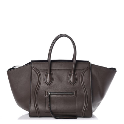Celine Supple Calfskin Medium Phantom Luggage Anthracite 1 of 17