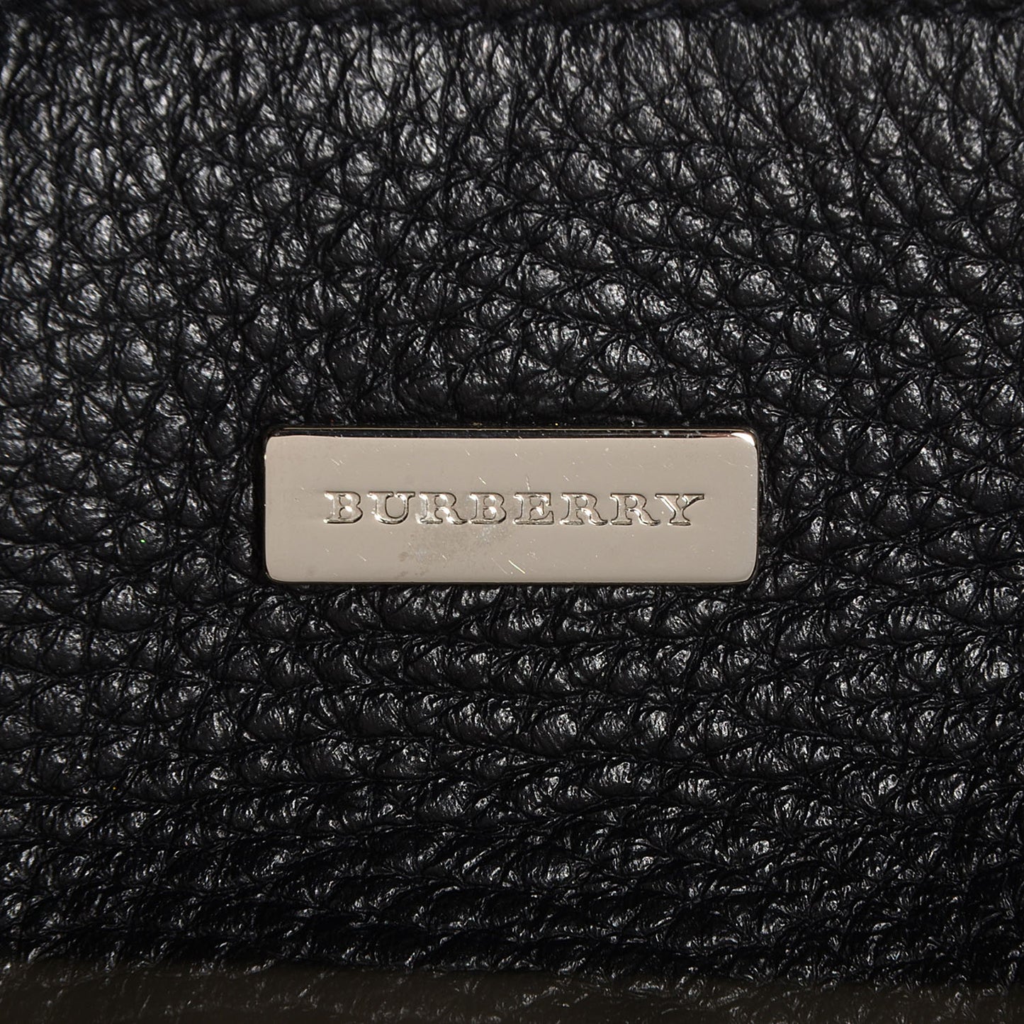 Grainy Leather Calfskin Large Hobo Black