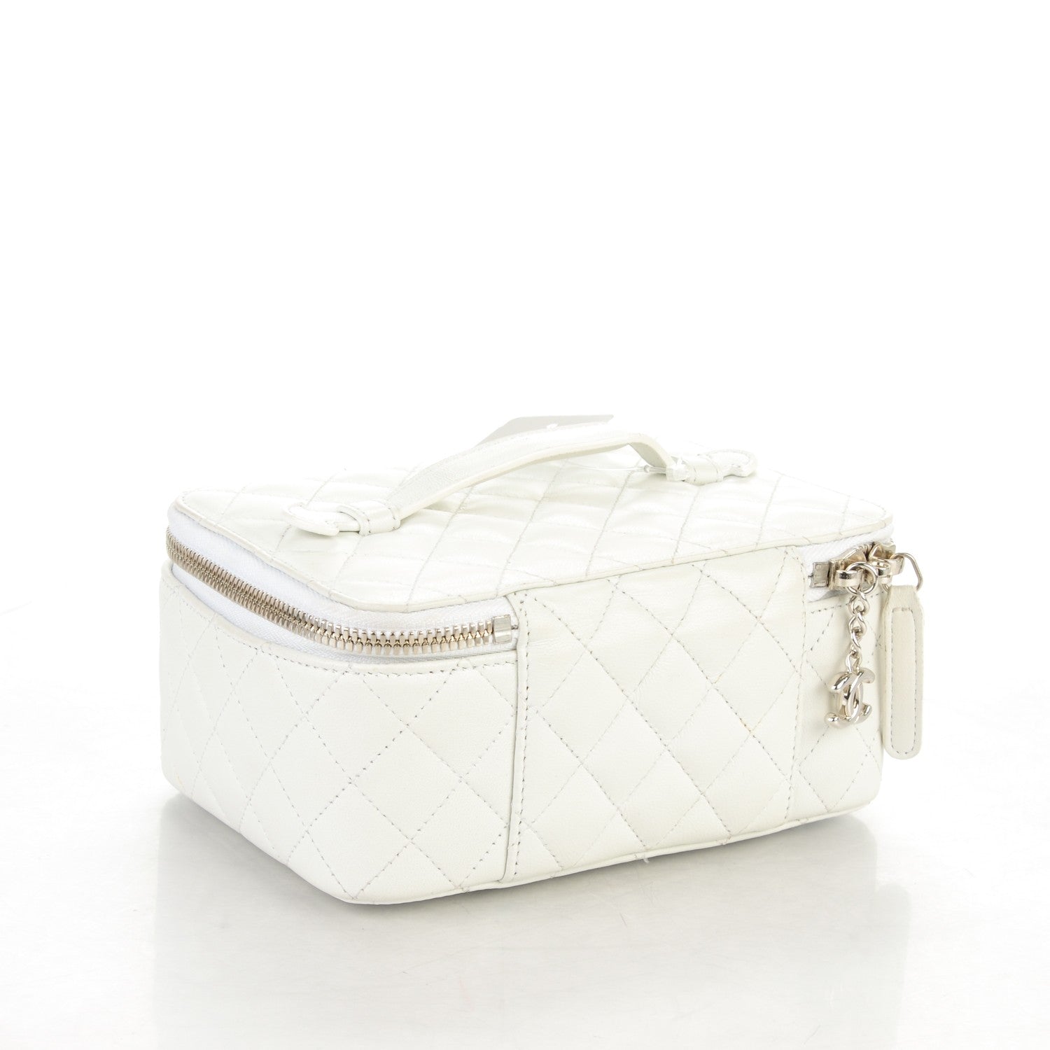 Chanel Lambskin Quilted Jewelry Case White 3 of 7
