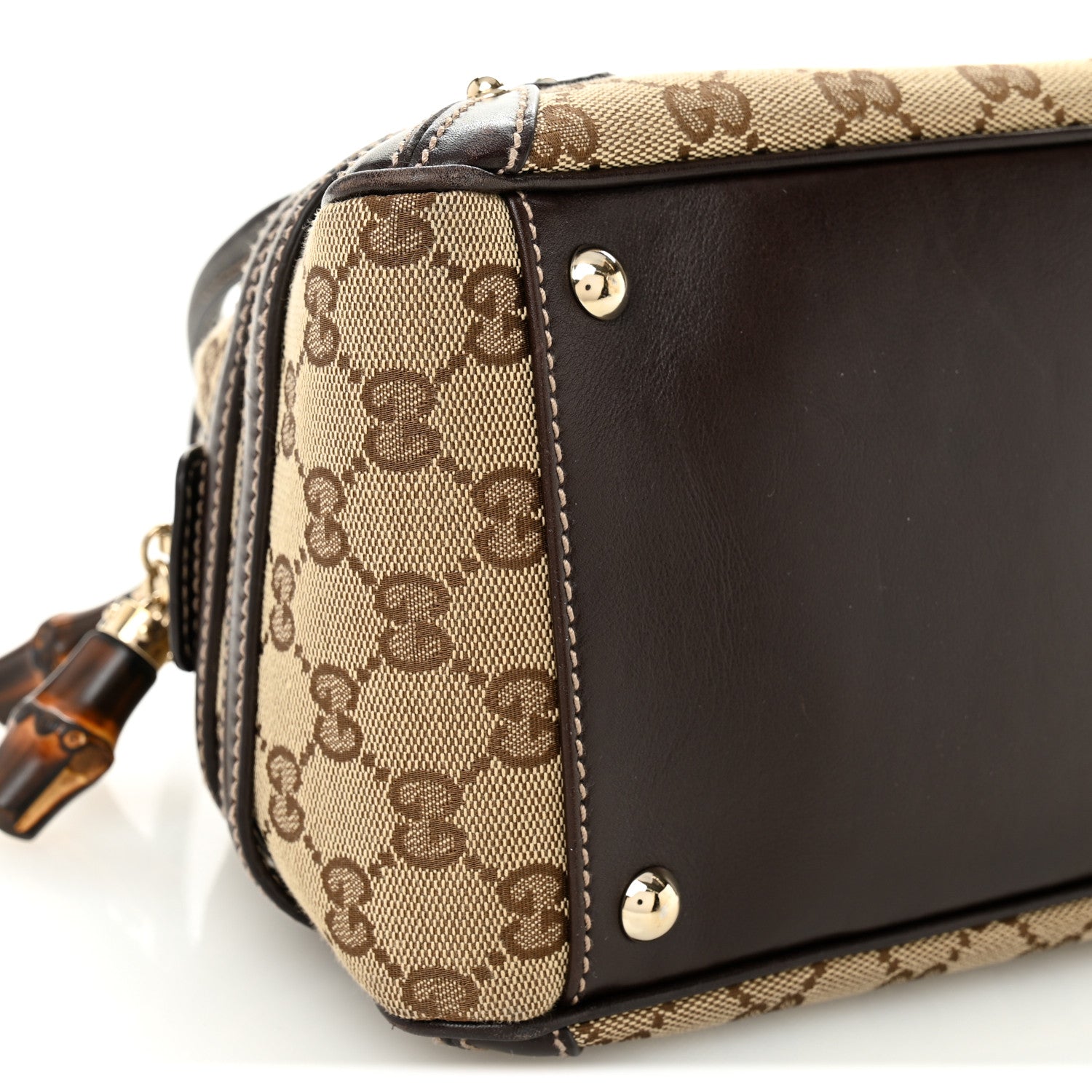 Gucci Monogram Medium Wave Boston Dark Brown 9 of 11