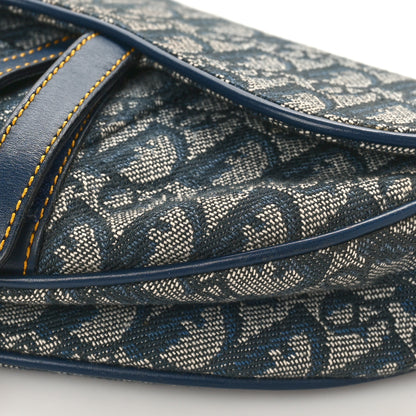 Christian Dior Monogram Saddle Bag Blue 9 of 9