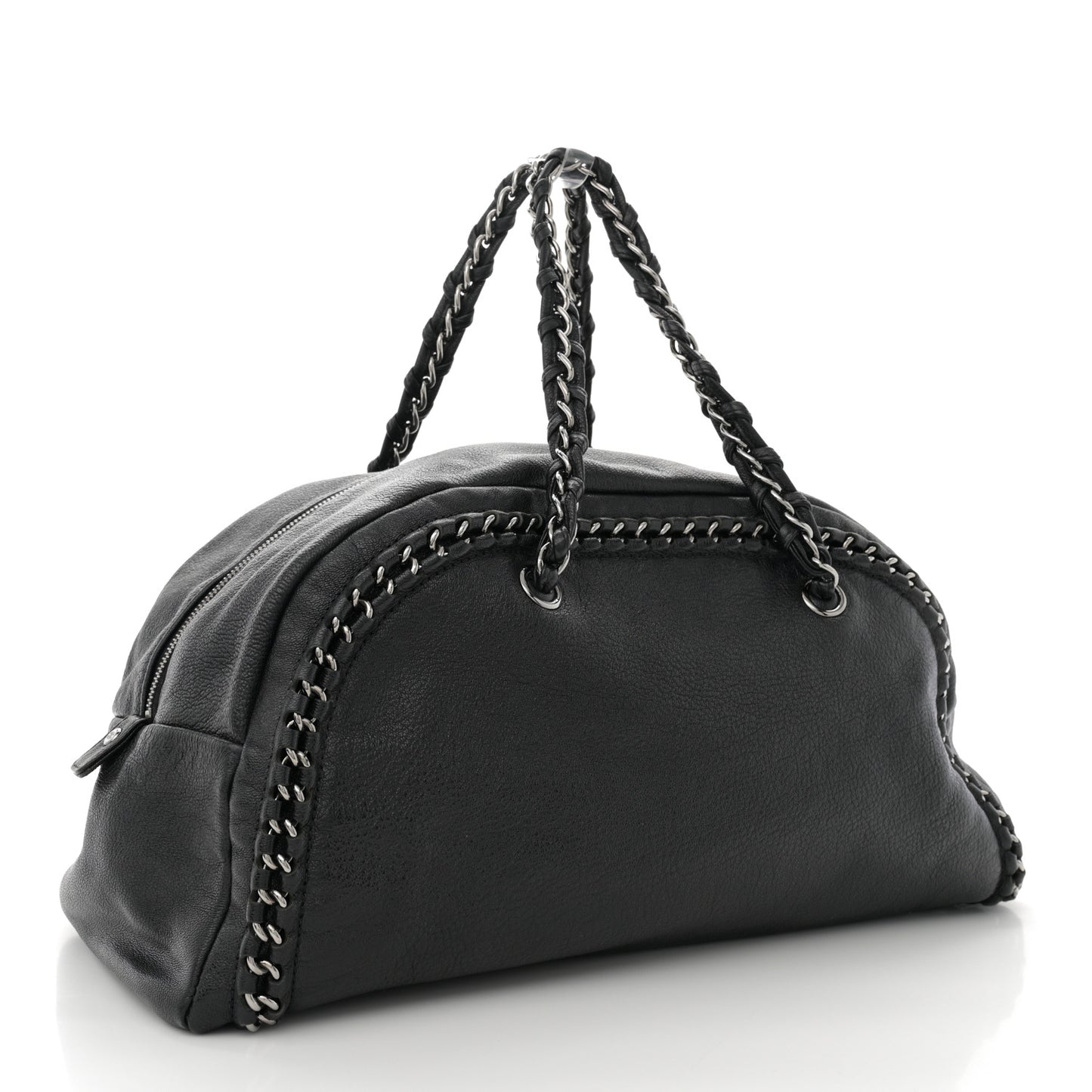 Smooth Calfskin Medium Luxe Ligne Bowler Black