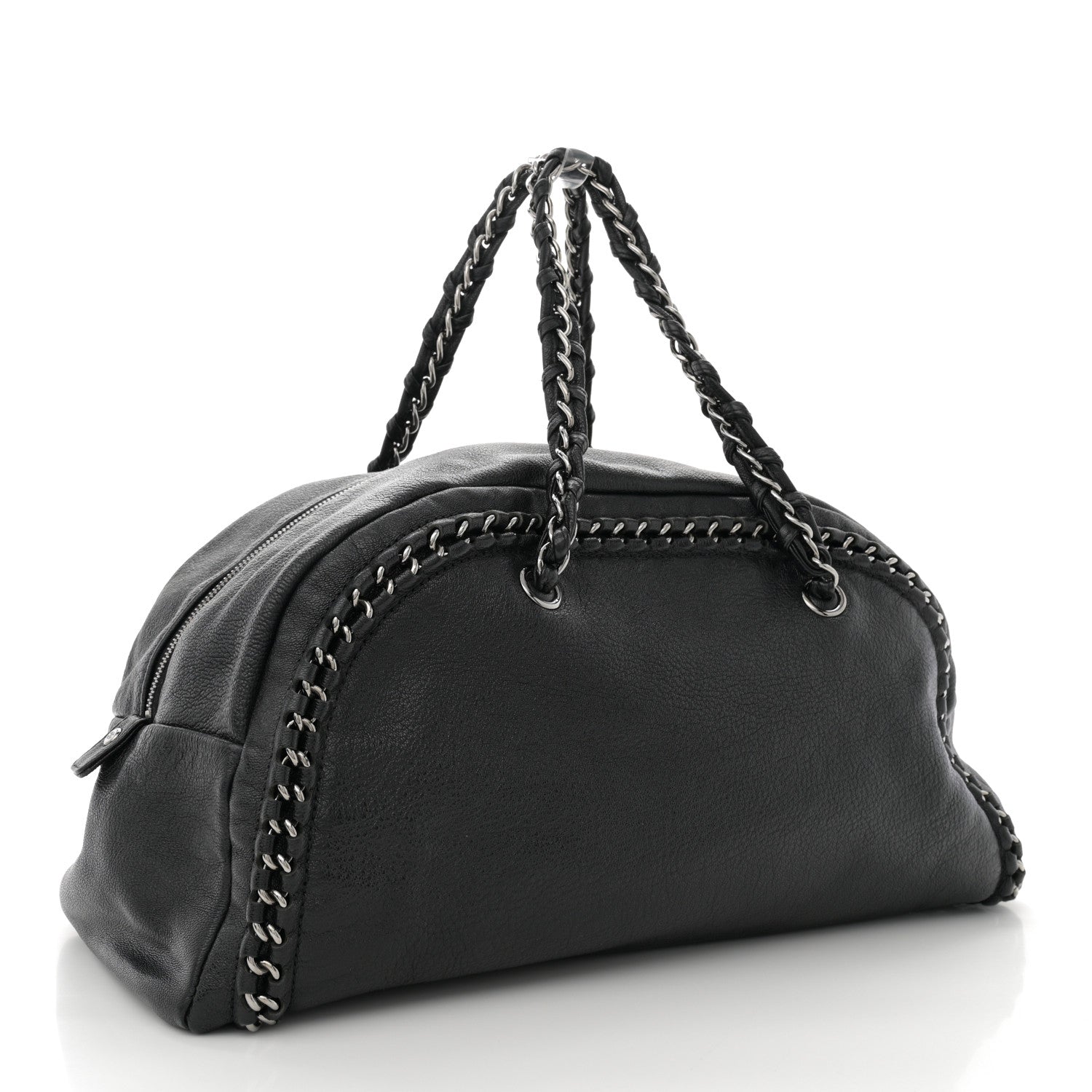 Chanel Smooth Calfskin Medium Luxe Ligne Bowler Black 3 of 13