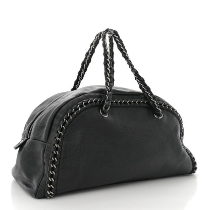 Chanel Smooth Calfskin Medium Luxe Ligne Bowler Black 3 of 13