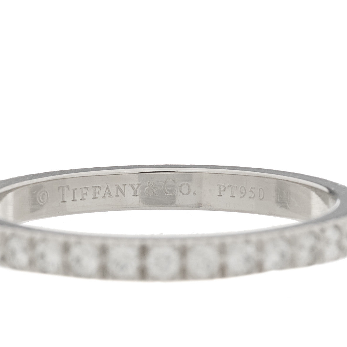 Platinum Diamond Metro Full Eternity Band Ring 48 4.5