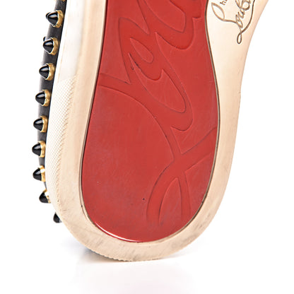 Christian Louboutin Calfskin Studded Womens Cador Flat 35.5 Black 15 of 17