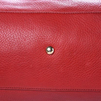 Gucci Pebbled Calfskin Medium Soho Shoulder Bag Red 14 of 19