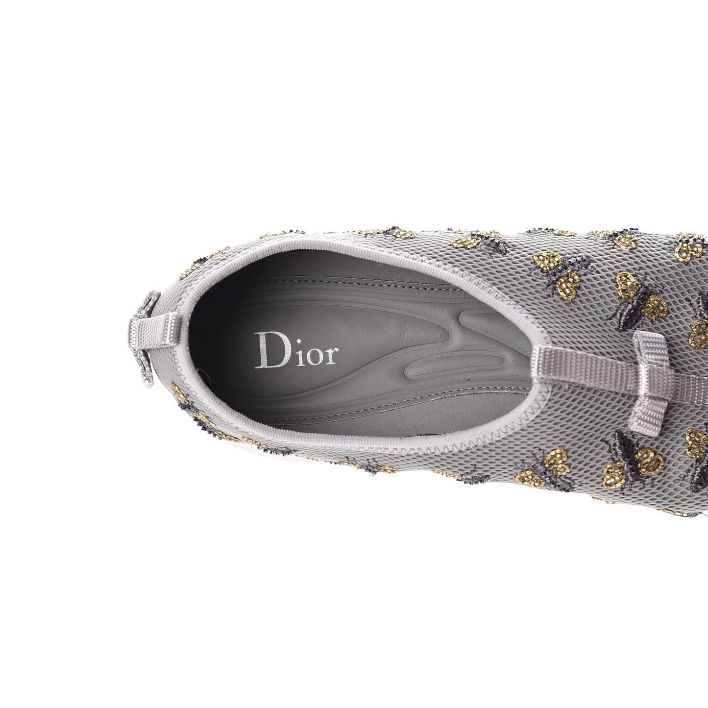 Technical Canvas Embellished Dior Fusion Sneakers 39 Grey