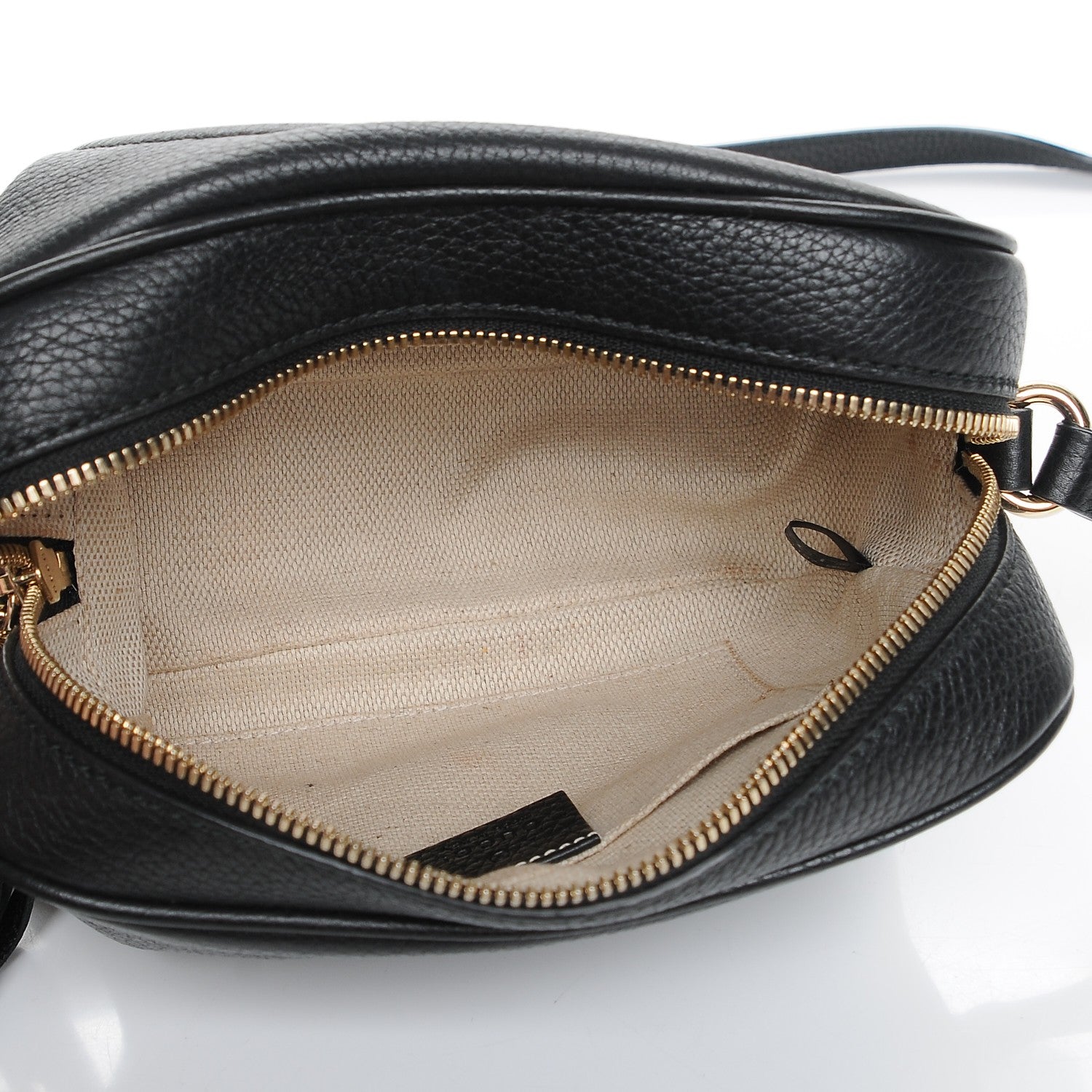 Gucci Pebbled Calfskin Small Soho Disco Bag Black 5 of 7