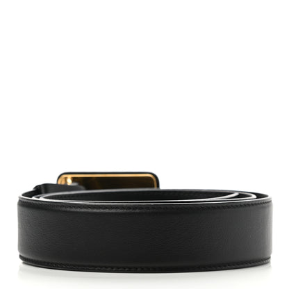 Christian Dior Calfskin Bobby CD Belt 90 Black 2 of 8
